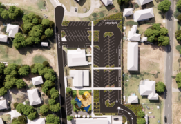 Mangawhai's Wood Street upgrade June '25 progress