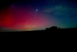 Solar storm sparks celestial show