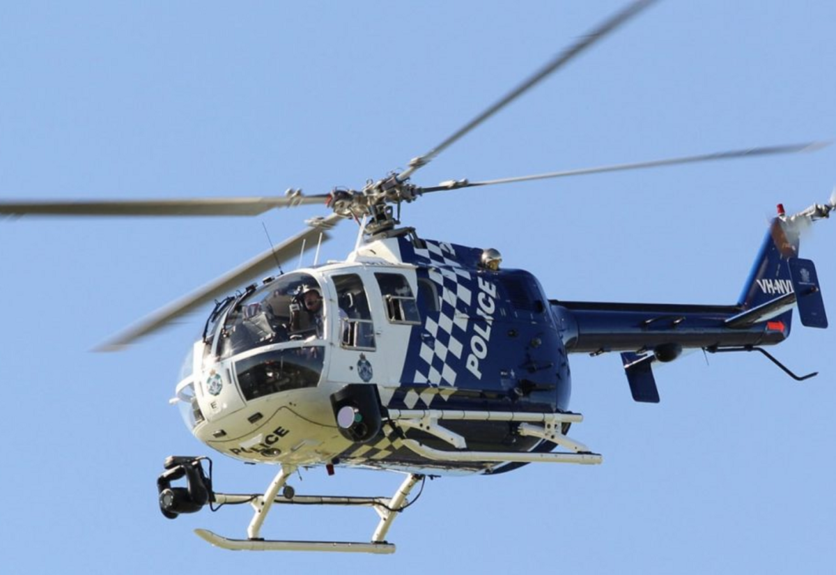 Helicopter used in pursuit on Castlereagh Highway