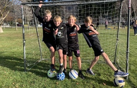Football-mad boys’ challenge for World Vision