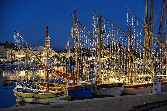 Lights on the water for Christmas