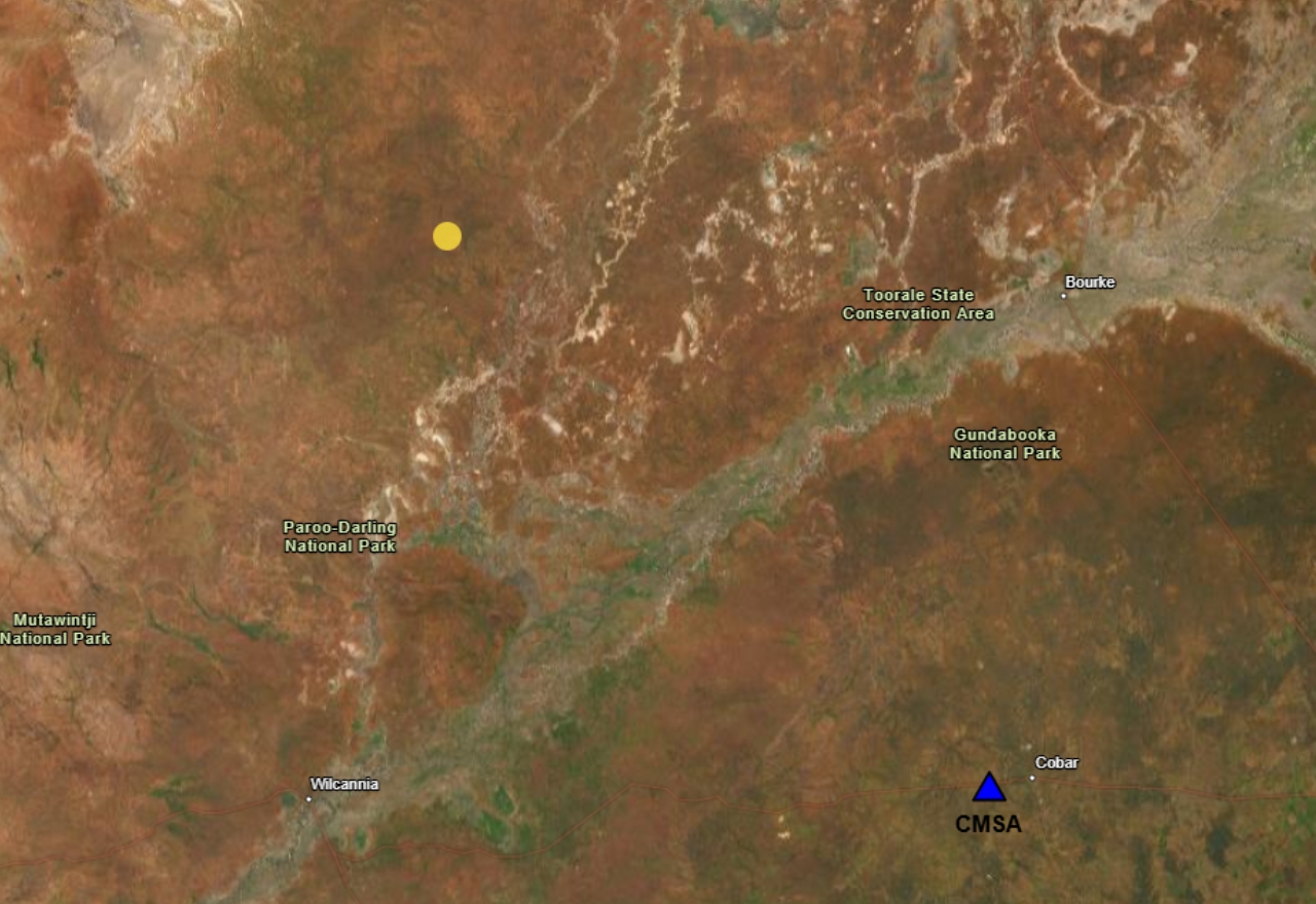 Minor earthquake recorded west of Wanaaring