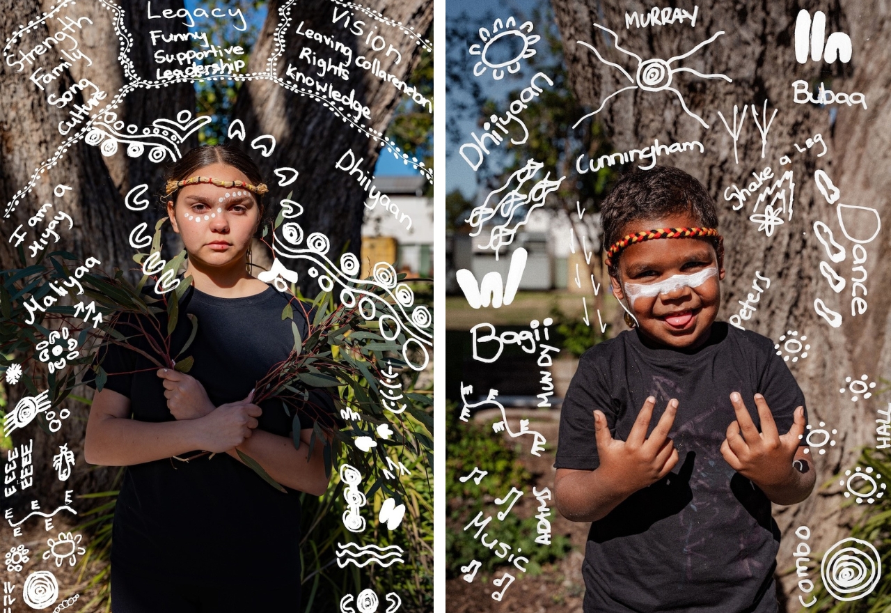 Collarenebri kids talk identity with portraits