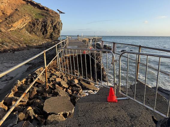 Second Valley causeway collapse