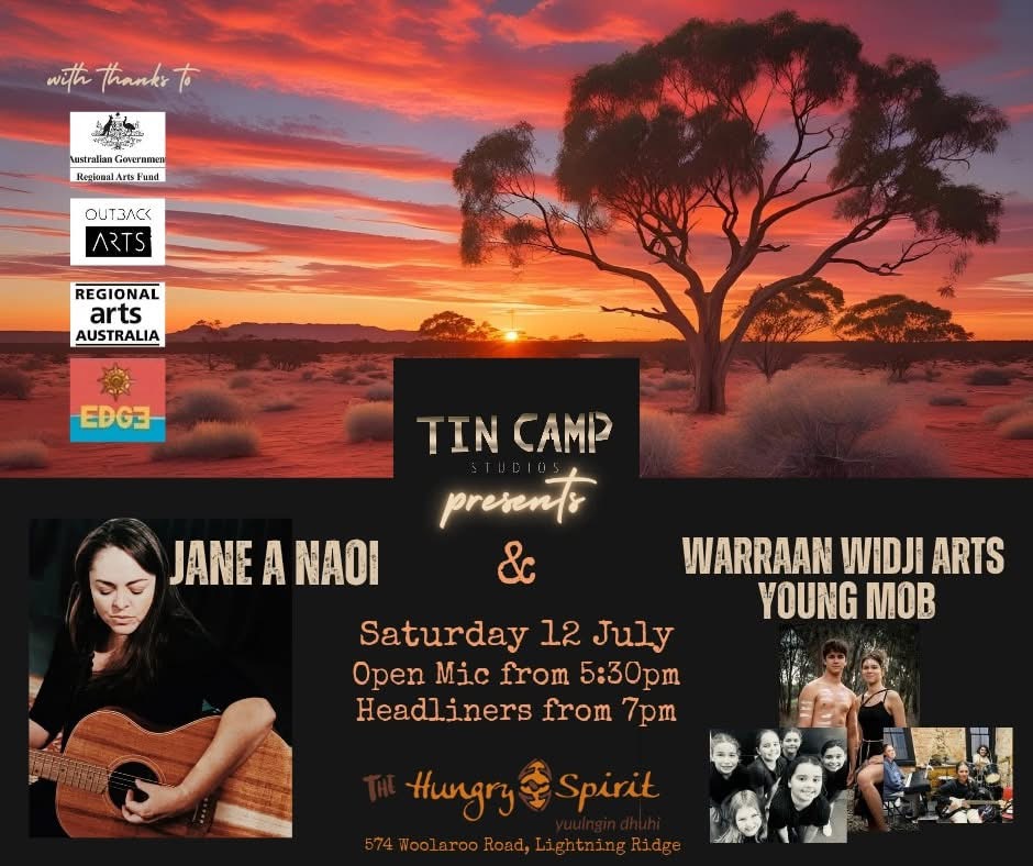 Under the starry skies – Lightning Ridge's The Hungry Spirit’s Open Mic Night 