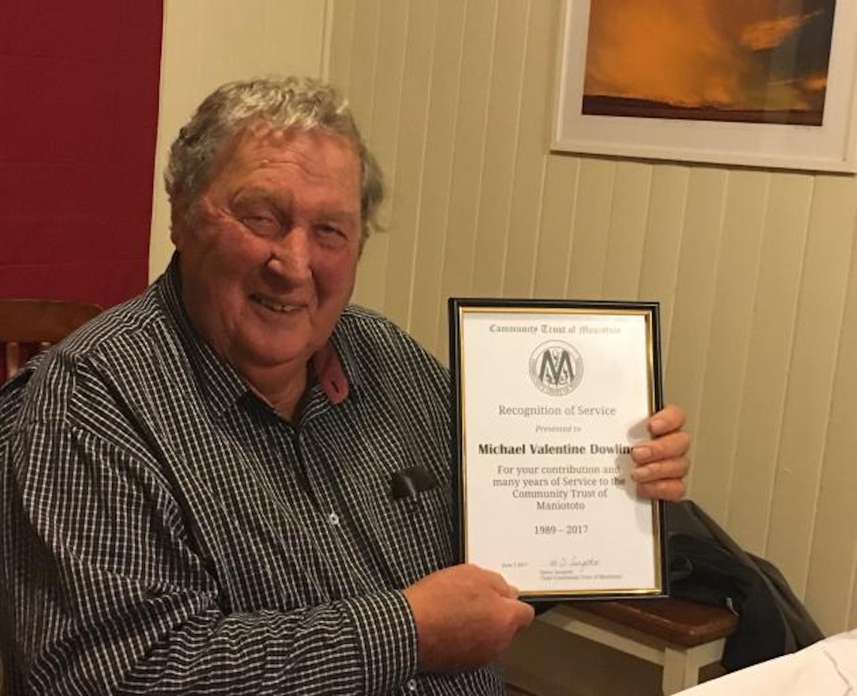 Maniototo community stalwart acknowledged