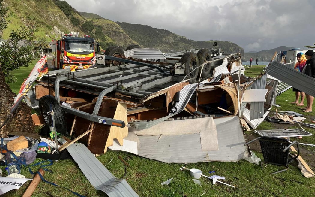 Elderly man still recovering in hospital after his campervan was flipped in suspected Northland tornado