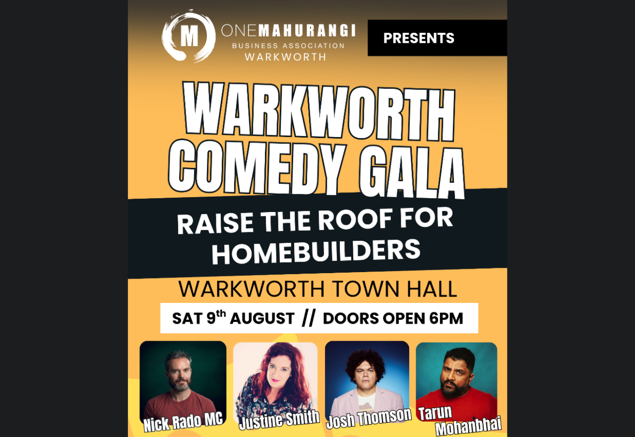 OMBA presents: Warkworth Comedy Gala: Raise the Roof for Homebuilders!