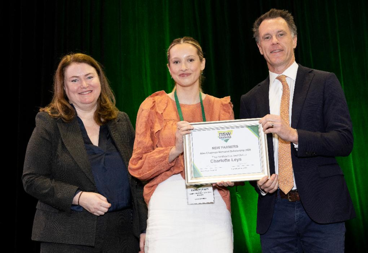 Warrumbungle student wins major scholarship at NSW Farmers Conference