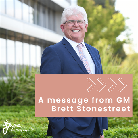 General Manager Brett Stonestreet retires from Griffith City Council