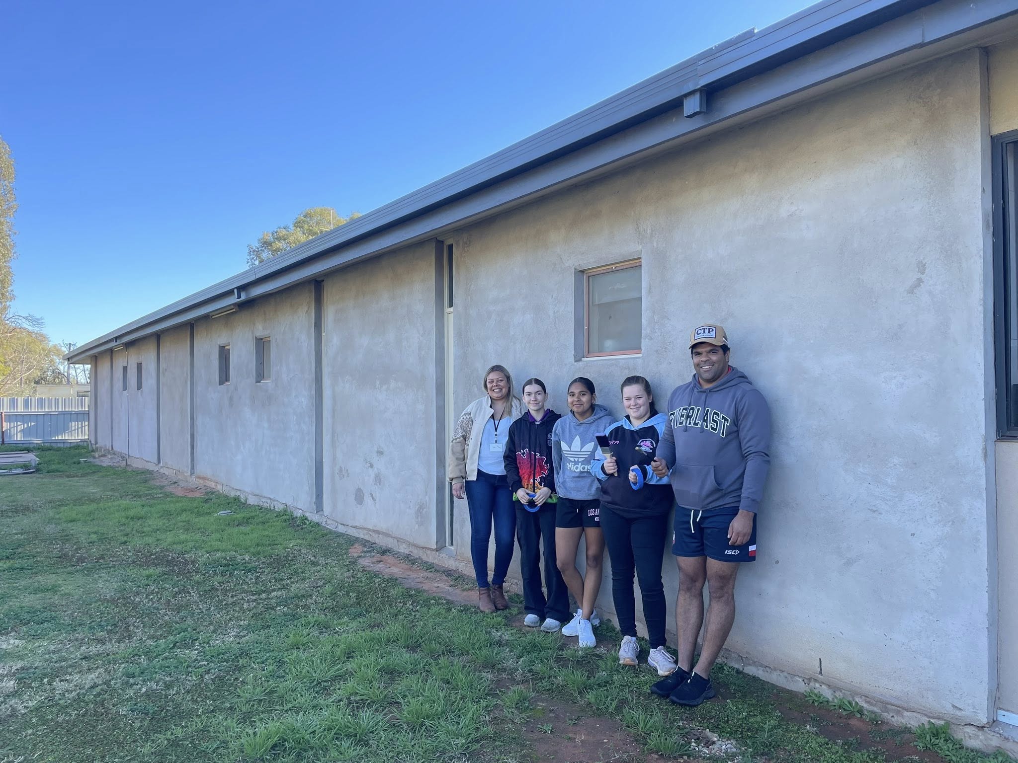 Work on Wilcannia mural kicks off