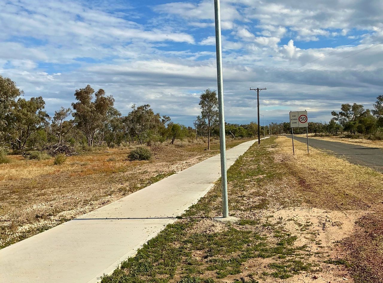 First shared path completed at Weilmoringle