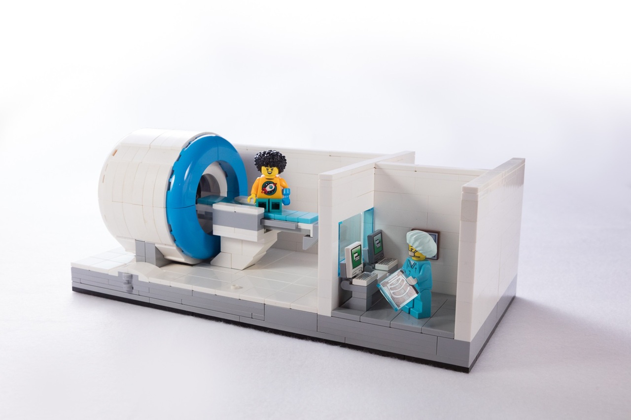 LEGO pros building mini hospital equipment to ease young patients' fears
