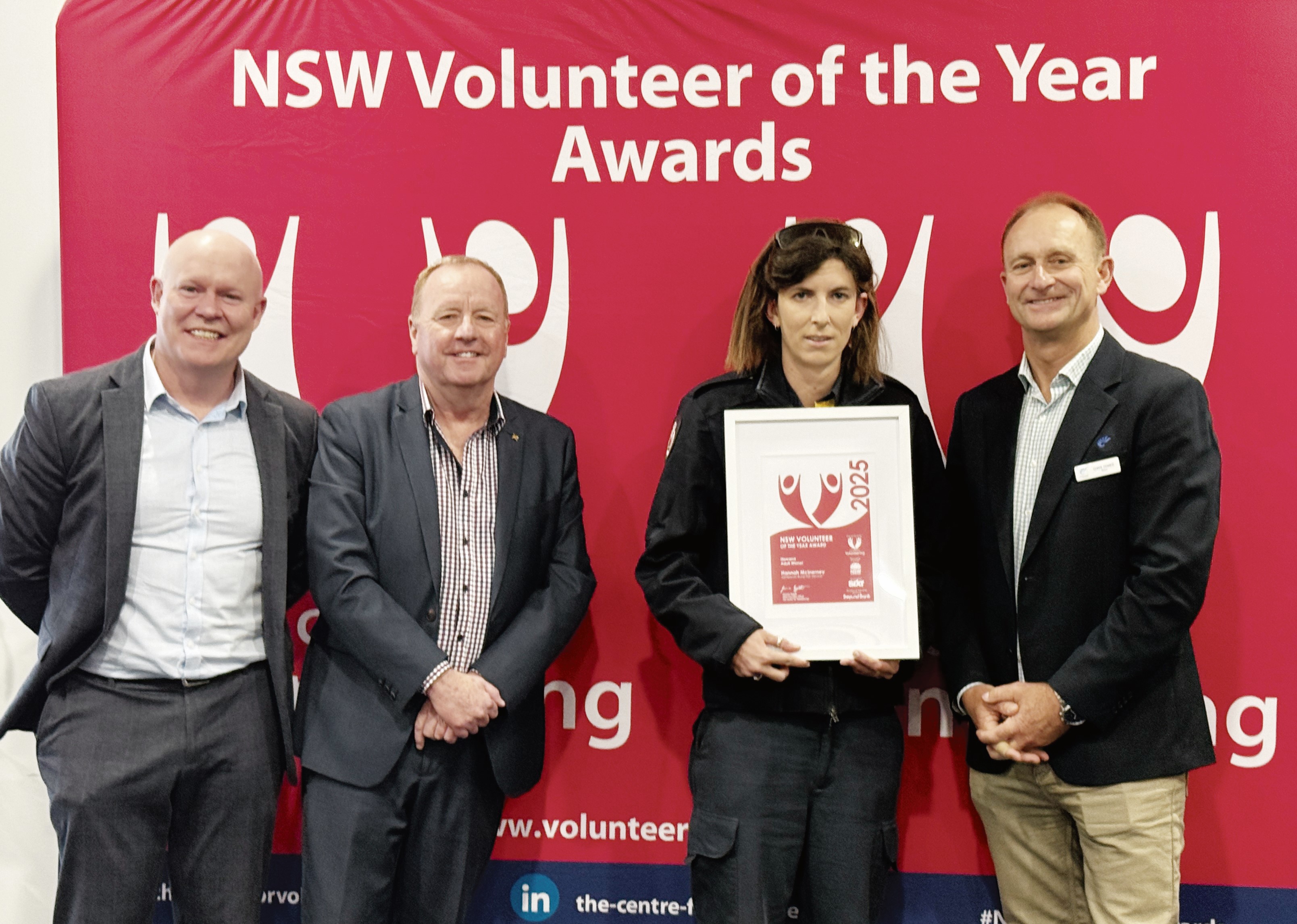 Hannah reward for dedicated service