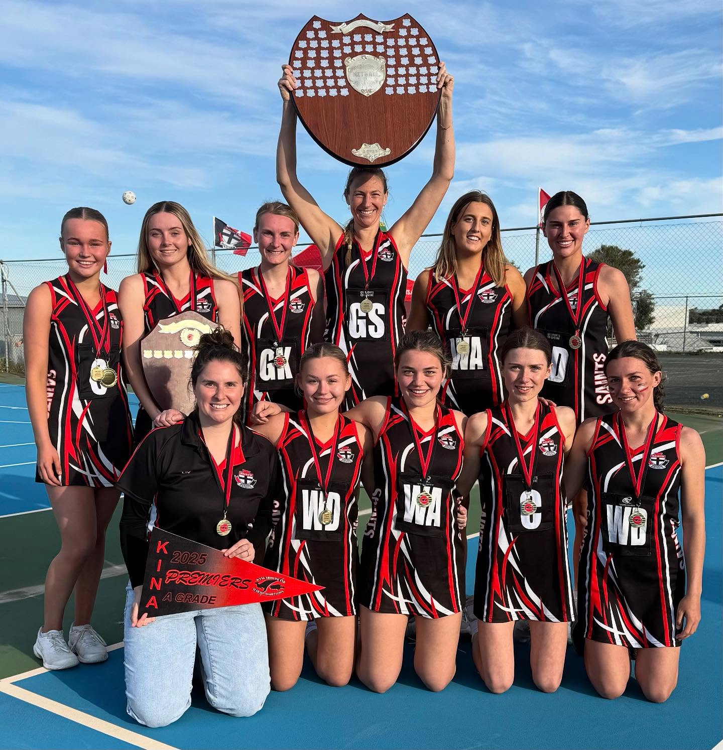 Western Districts the Queens of KI Netball