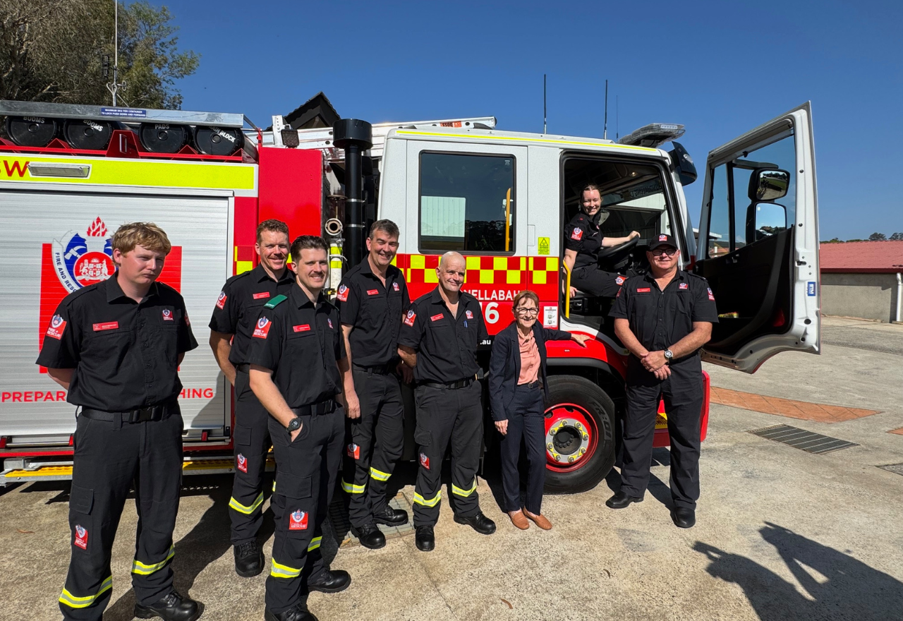 Saffin hands the keys over for new $520,000 fire truck in Goonellabah