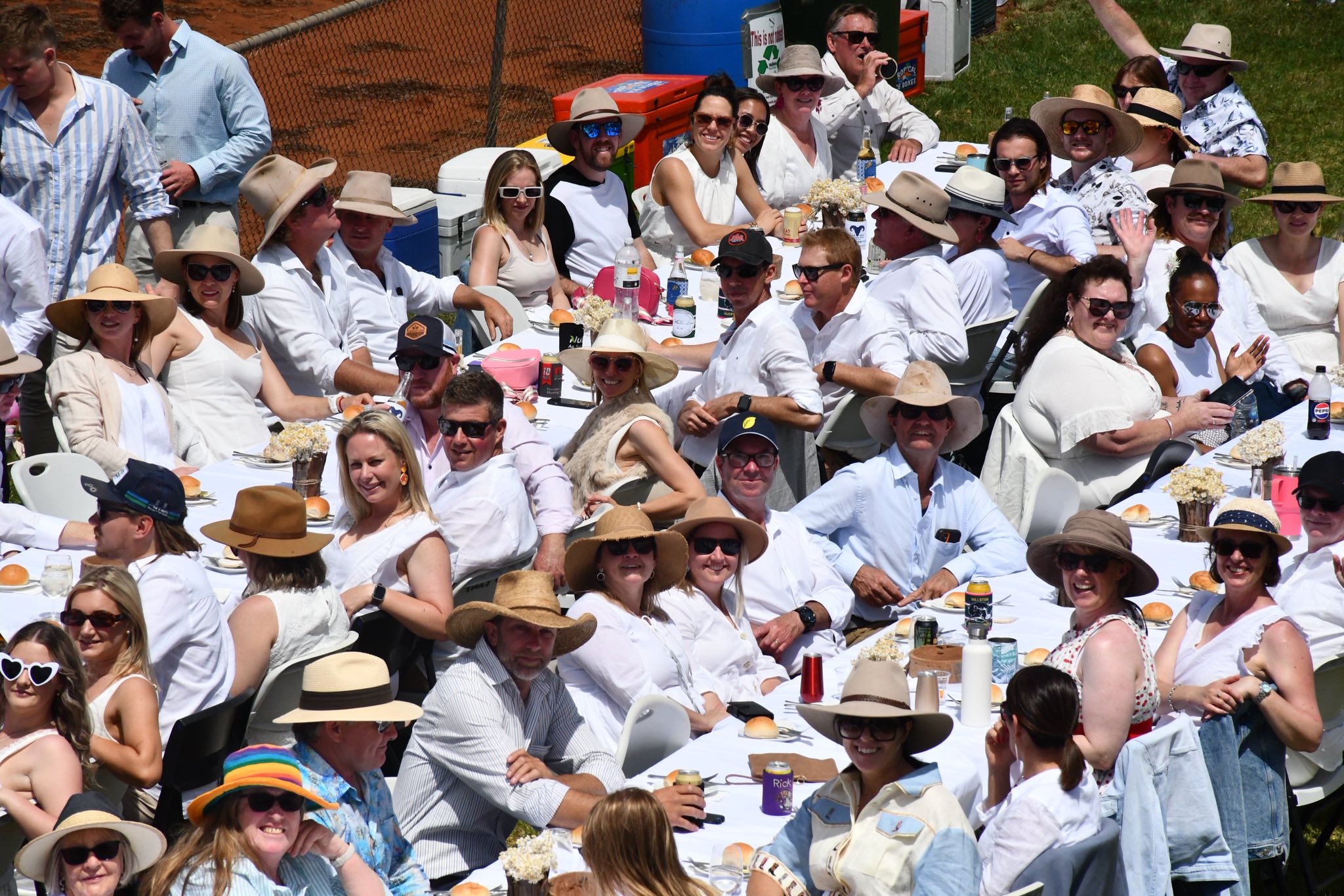Hillston Hogs host a seas of white for a good cause