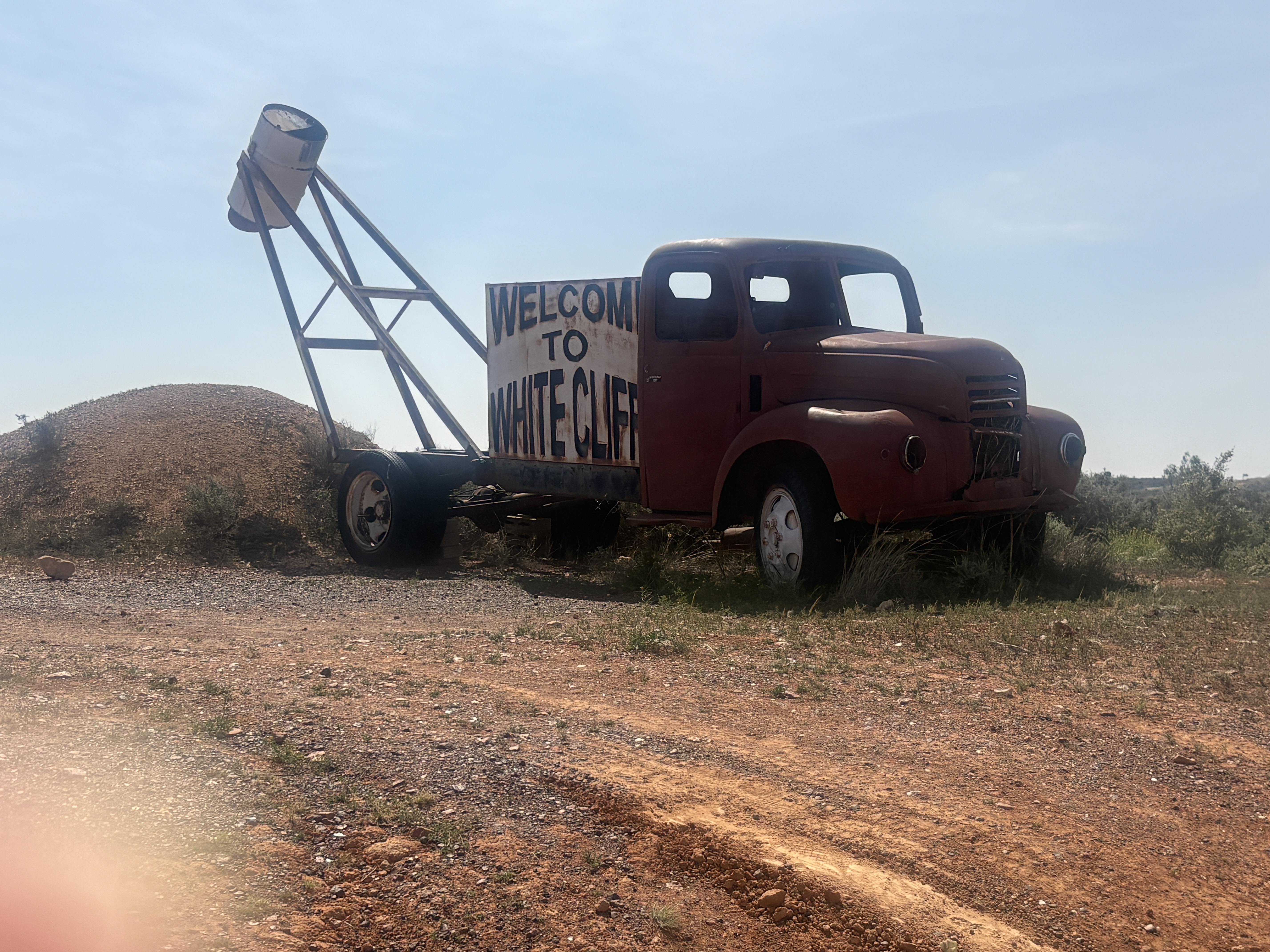Off the beaten track: Kimberly’s first trip to  White Cliffs with the more travelled Krista