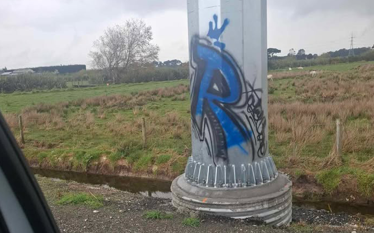 UPDATED: Mason Road resident frustrated by graffiti