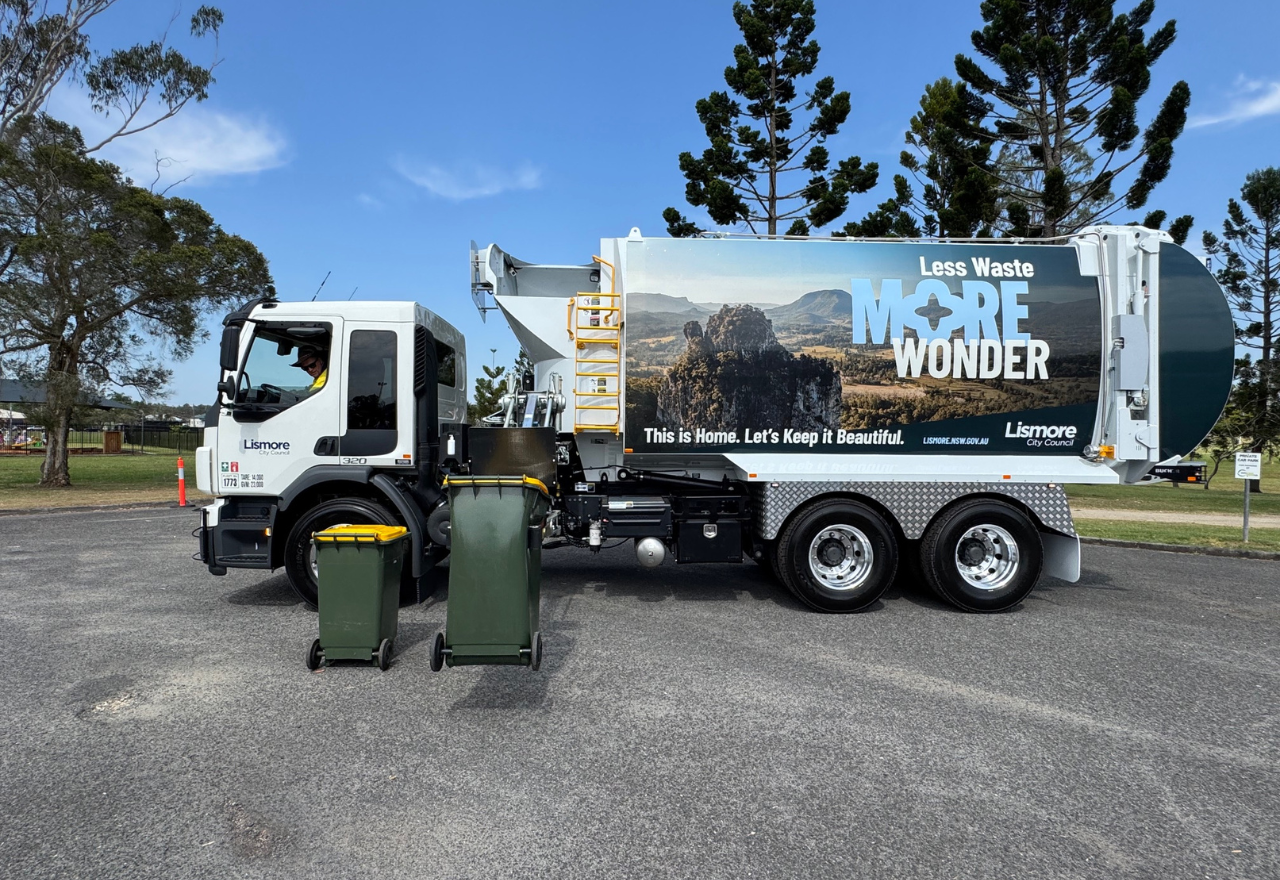 Talking Trash: Lismore City Council receives first of eight new garbage trucks
