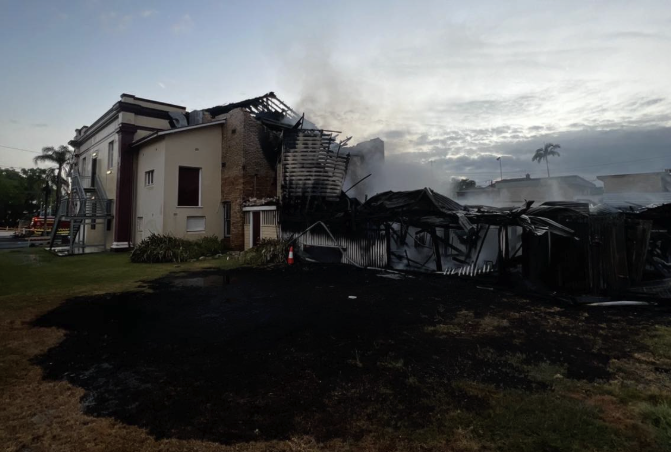 Two men charged following today's Masonic Temple fire 