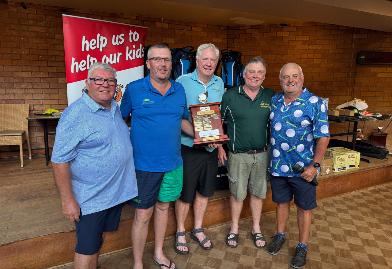 Record field for Our Kids Golf Day raises money for ventilator 