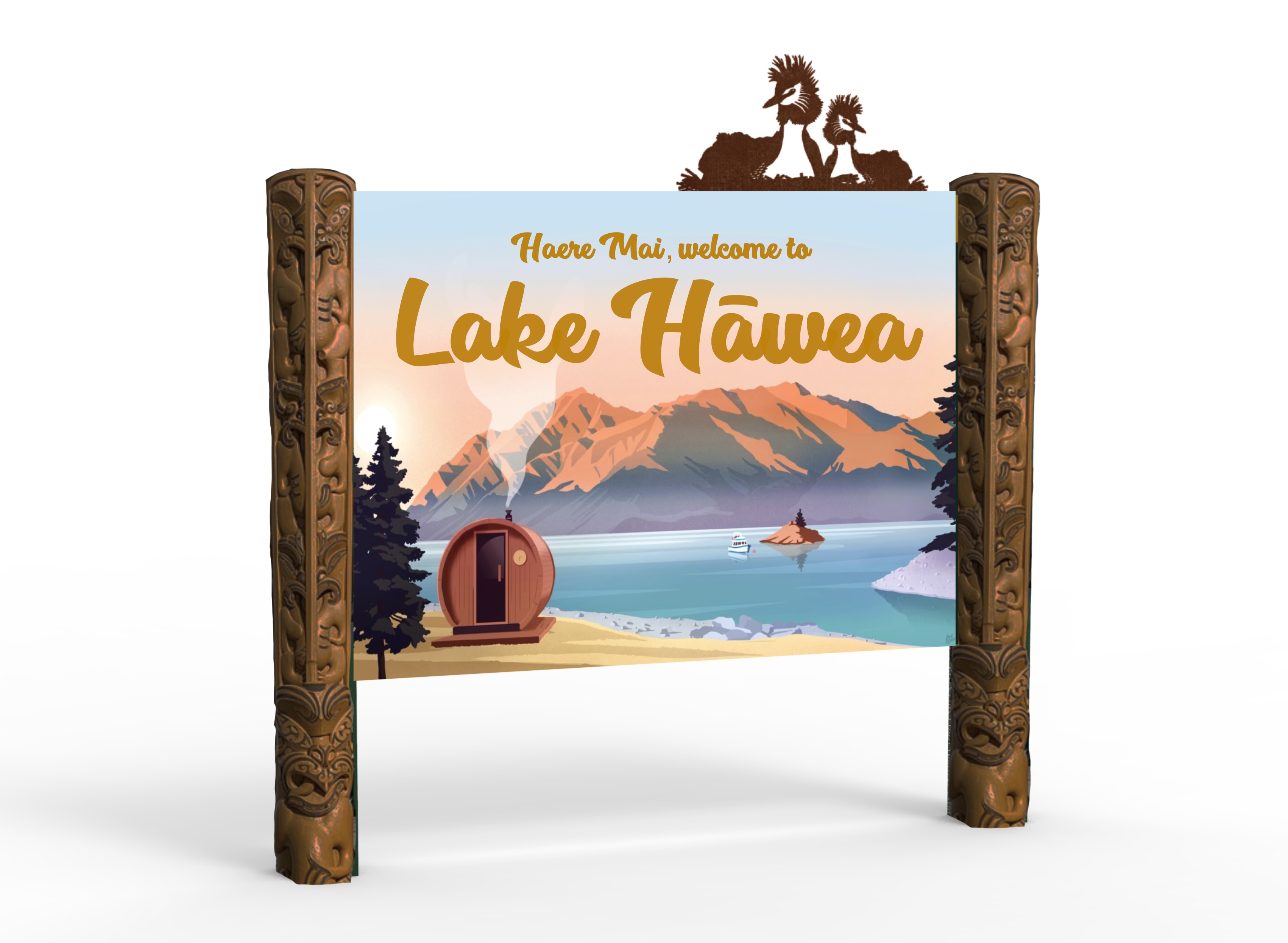 Progress underway on Hāwea signs