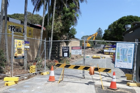 Byron Bay Drainage Upgrade – service relocation work on Jonson Street has started