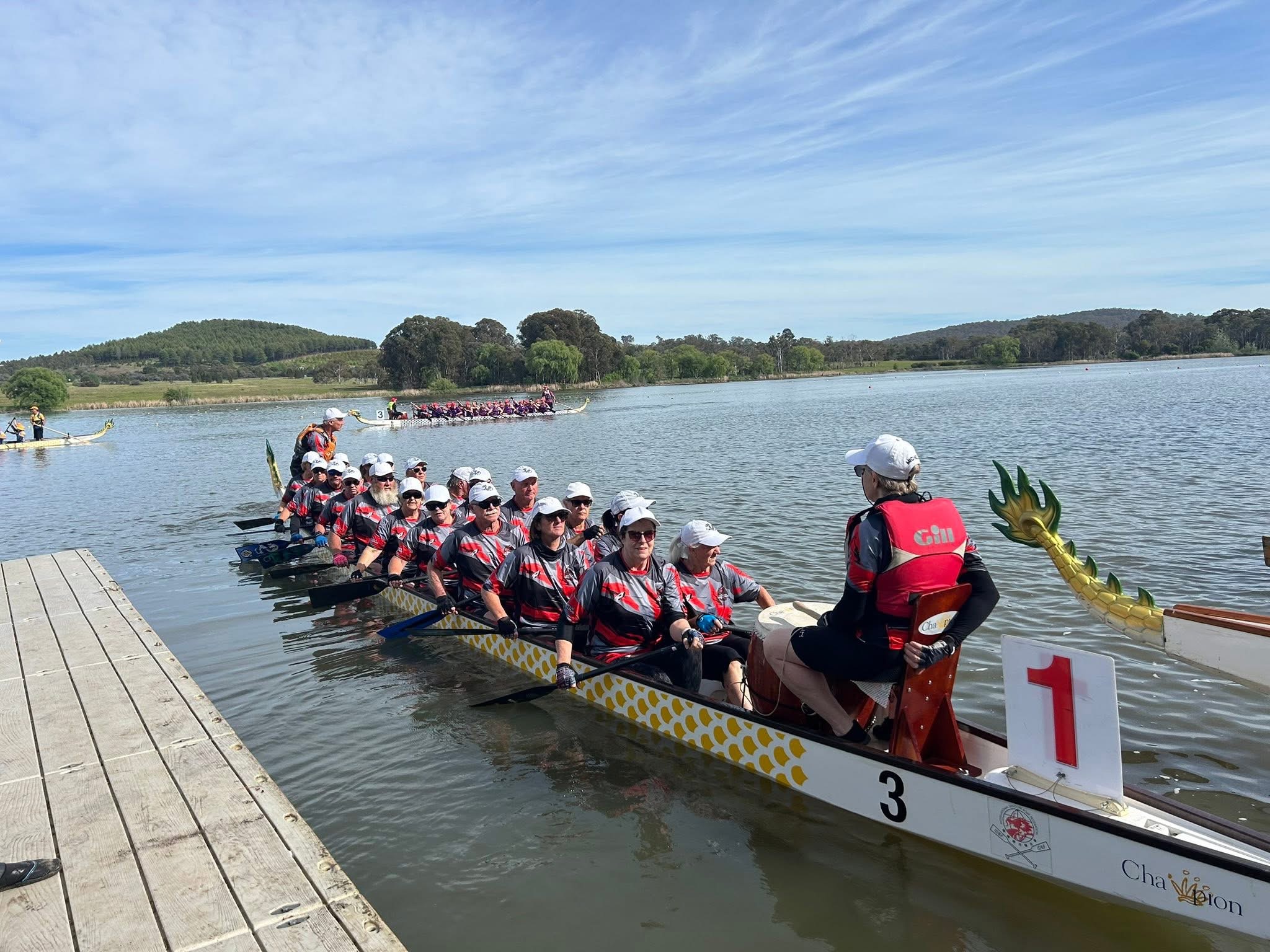 Gold medals and pink ribbons for champion dragonboat racers