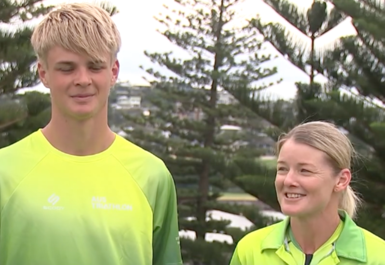 Mother-son duo lead Kiama triathletes to World Championship success