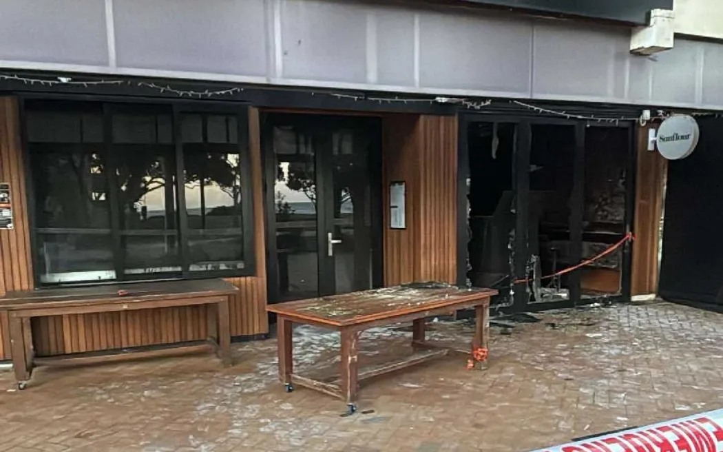Cafe arson follows three other cases of damage to local businesses