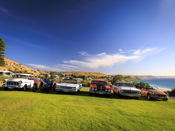 Classic car show in Yank