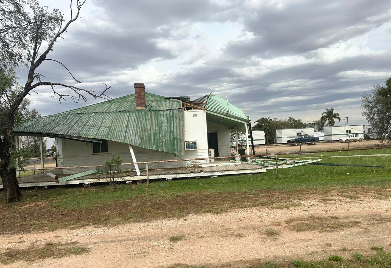 Storm batters homes in Burren Junction