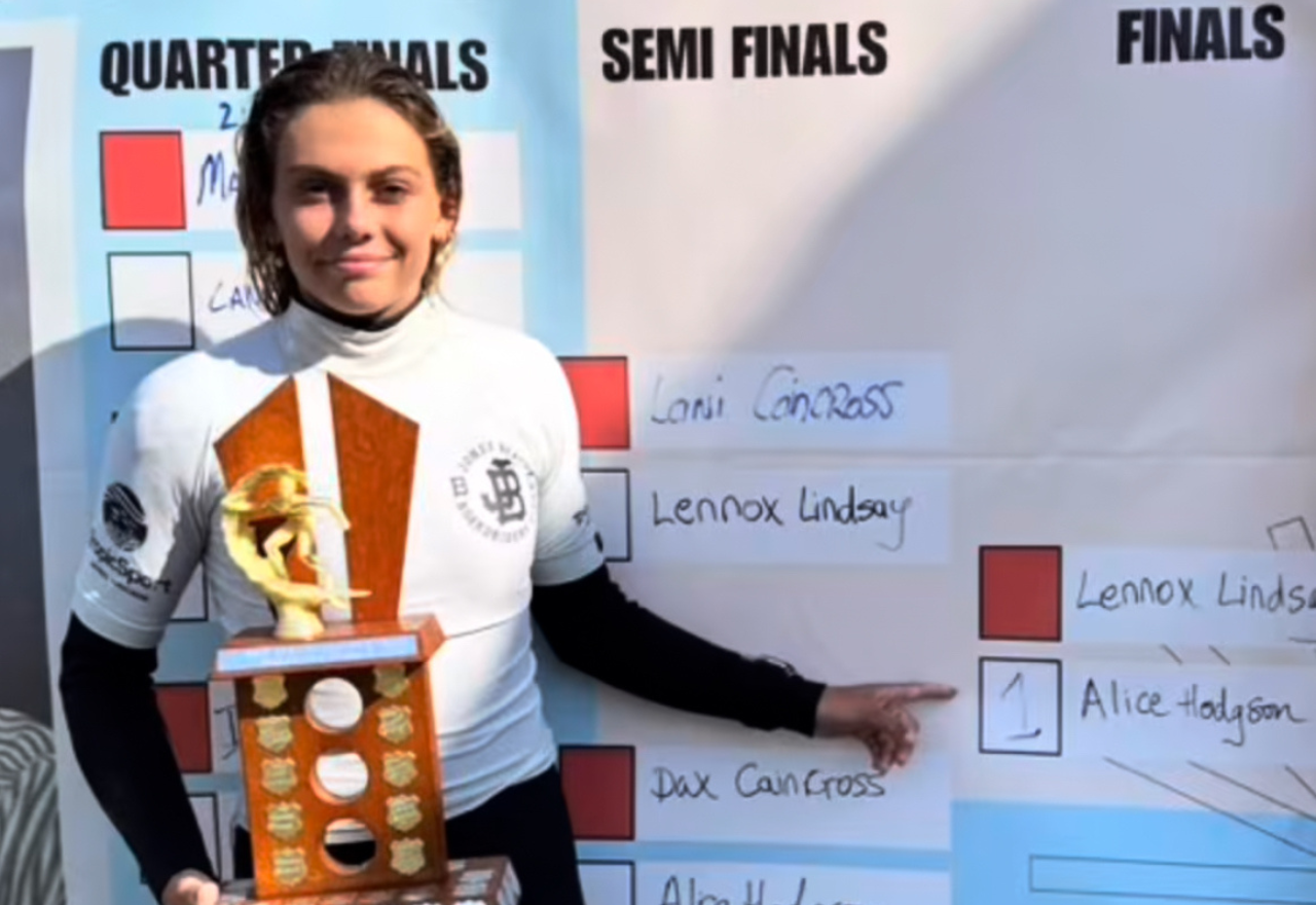 Alice makes history at Robbo’s Round surfing competition  