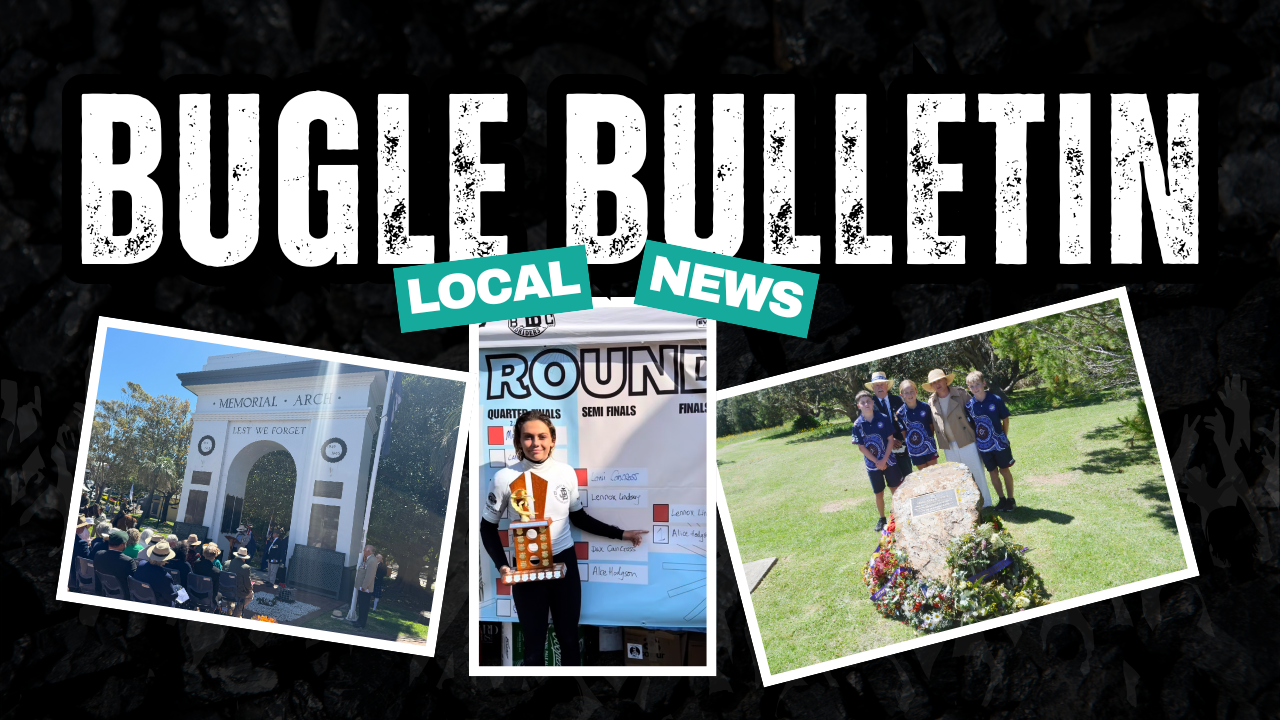 Bugle Bulletin: Remembrance Day, vandals strike again and surfing history