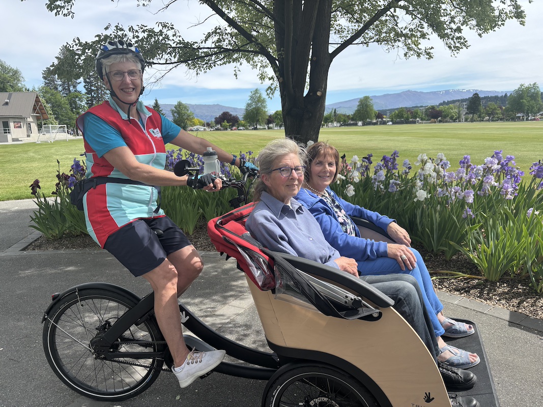 Electric trishaw takes flight in Alexandra gardens