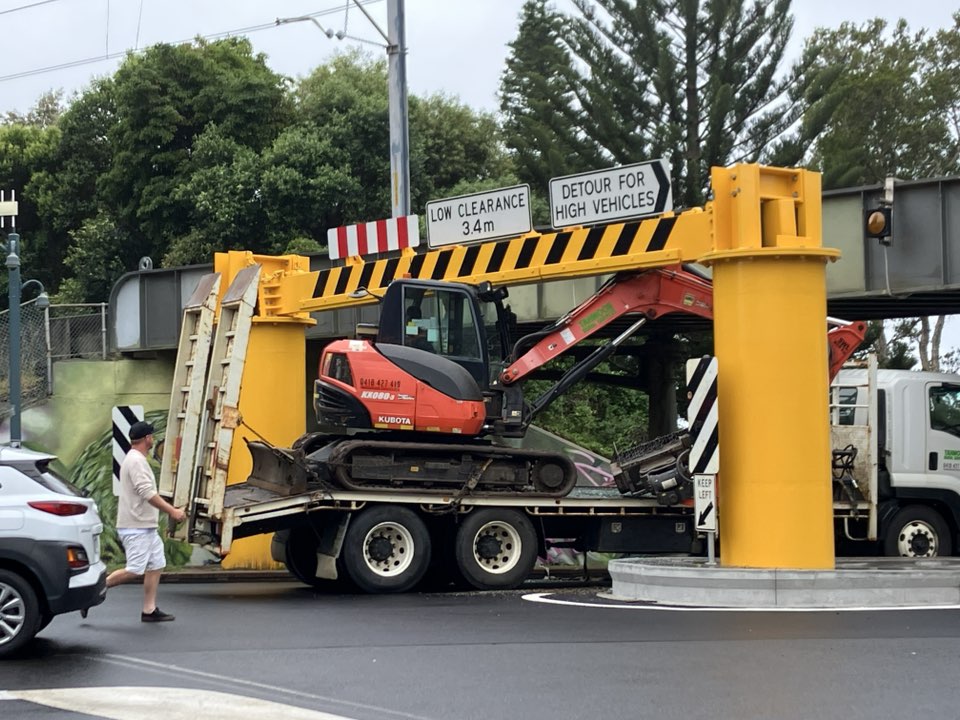 Truck driver collides with new Terralong crash barrier beam