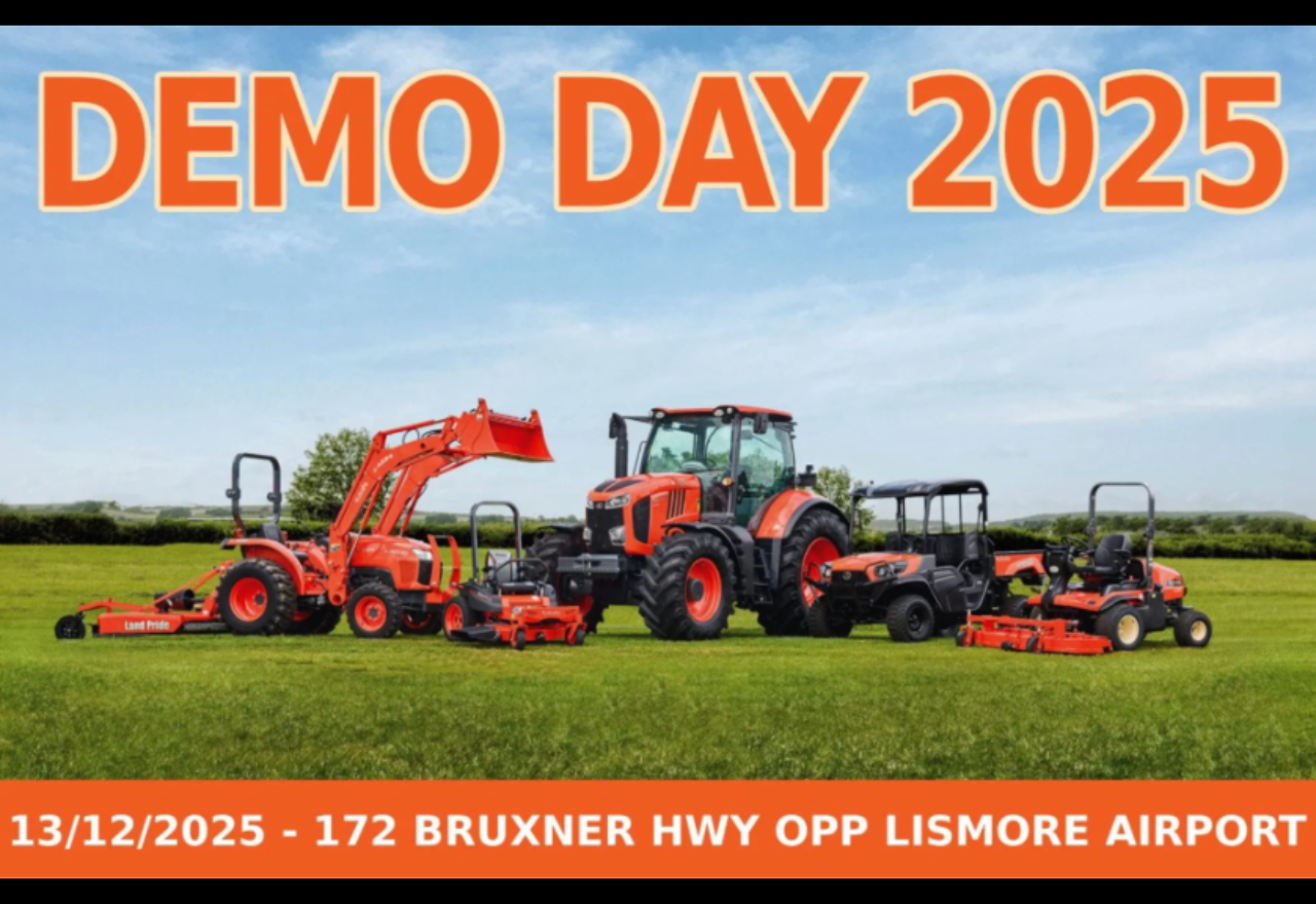 Demo Day 2025: Tractors, Mowers, Excavators and more in Lismore (sponsored)