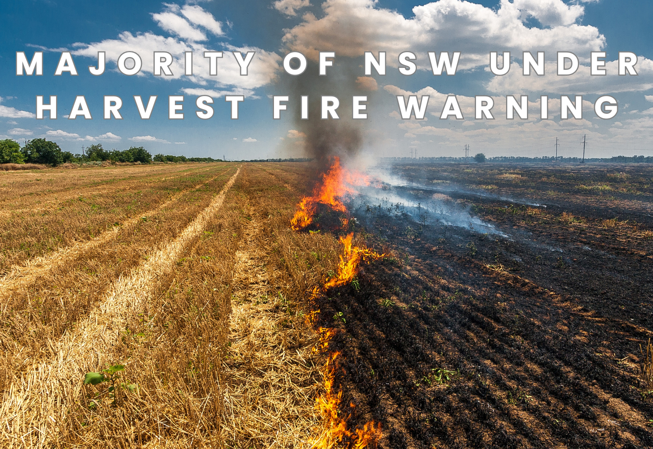 MAJORITY OF NSW UNDER HARVEST FIRE WARNING