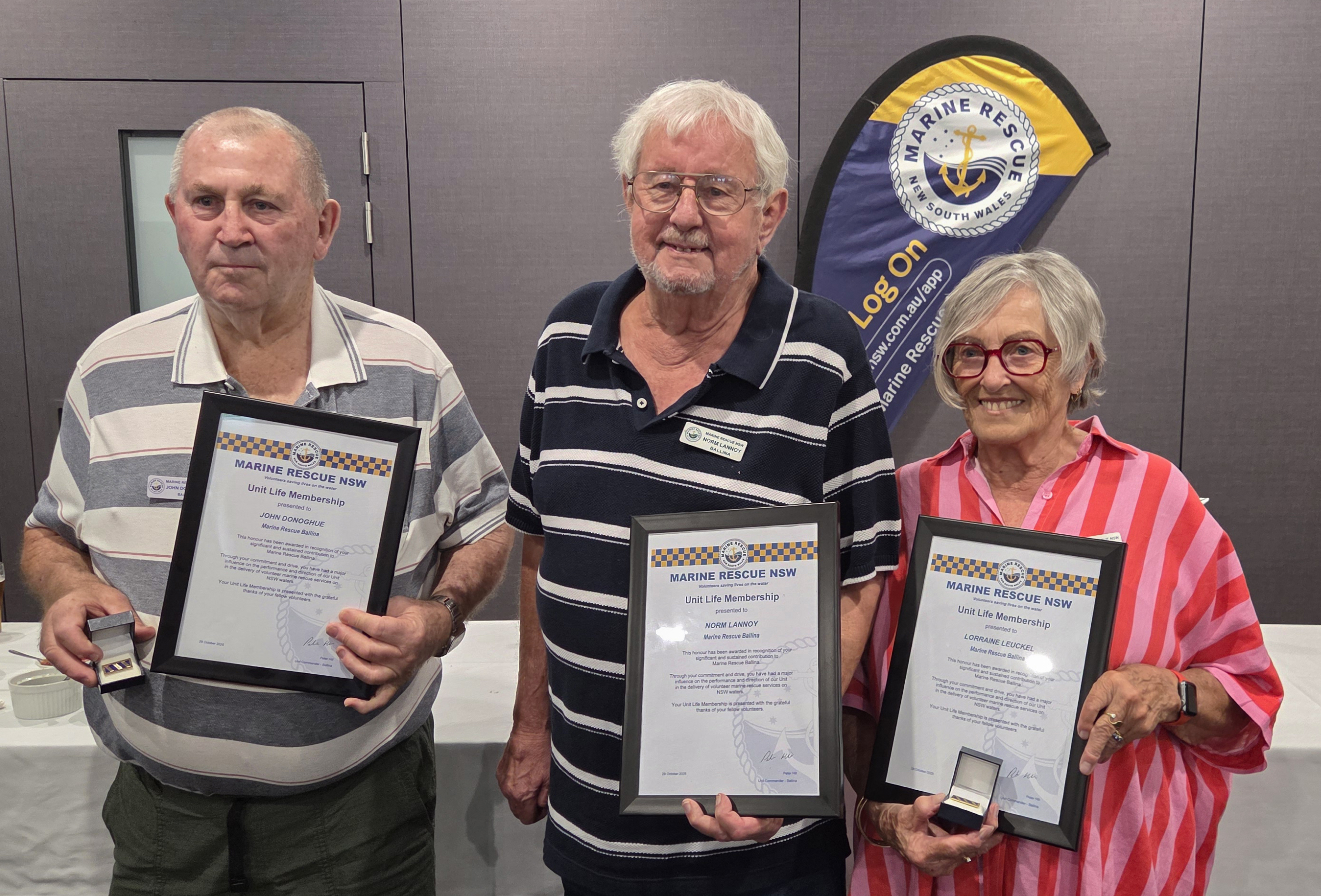 Marine Rescue Ballina volunteers awarded highest unit honour for exceptional community service