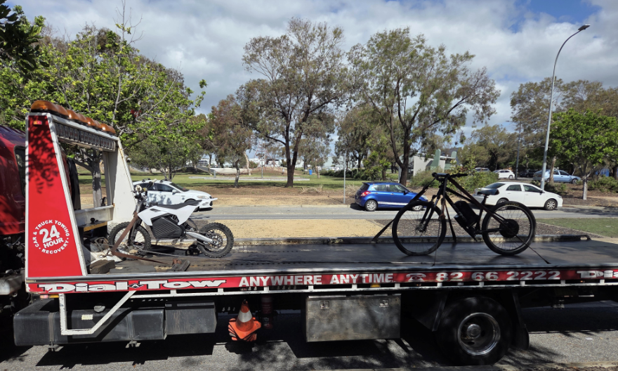 E bikes seized at Seaford