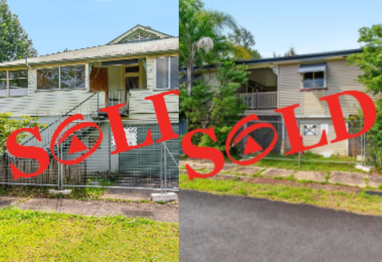 Lismore buyback auction draws record crowd as Pine Street houses sell