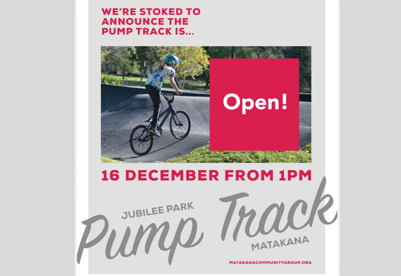 🛹 Matakana Pump Track OPENING date announced!