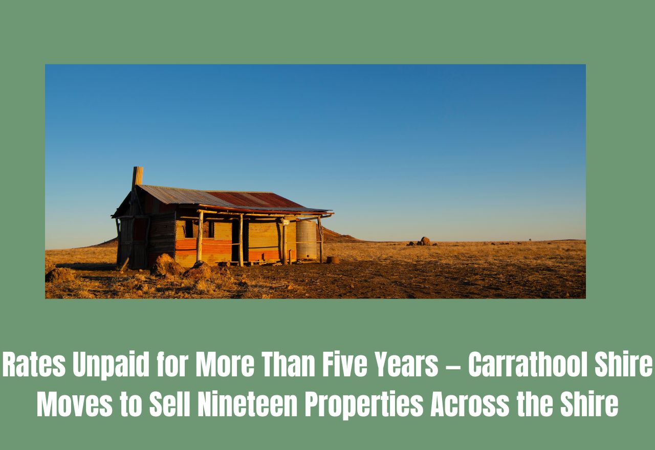 Rates Unpaid for More Than Five Years — Carrathool Shire Moves to Sell Nineteen Properties Across the Shire